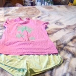 Palm tree t-shirt and  shorts